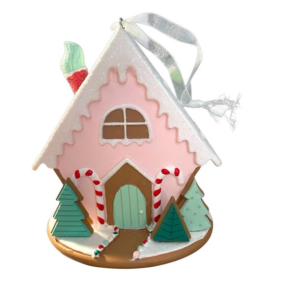 Hallmark Signature Home Sweet Home Ornament Pink Gingerbread House NEW - Picture 4 of 9